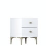 Hanah Home Mesita de Noche BD110 - 4111 Blanca